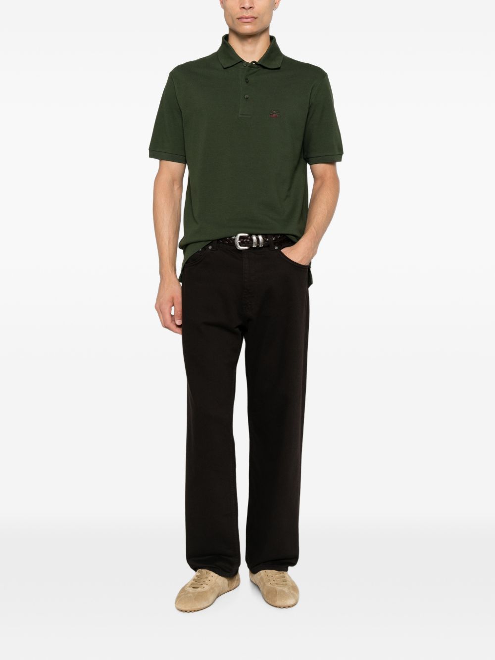 Etro Men Logo Cotton Polo Shirt ETRO