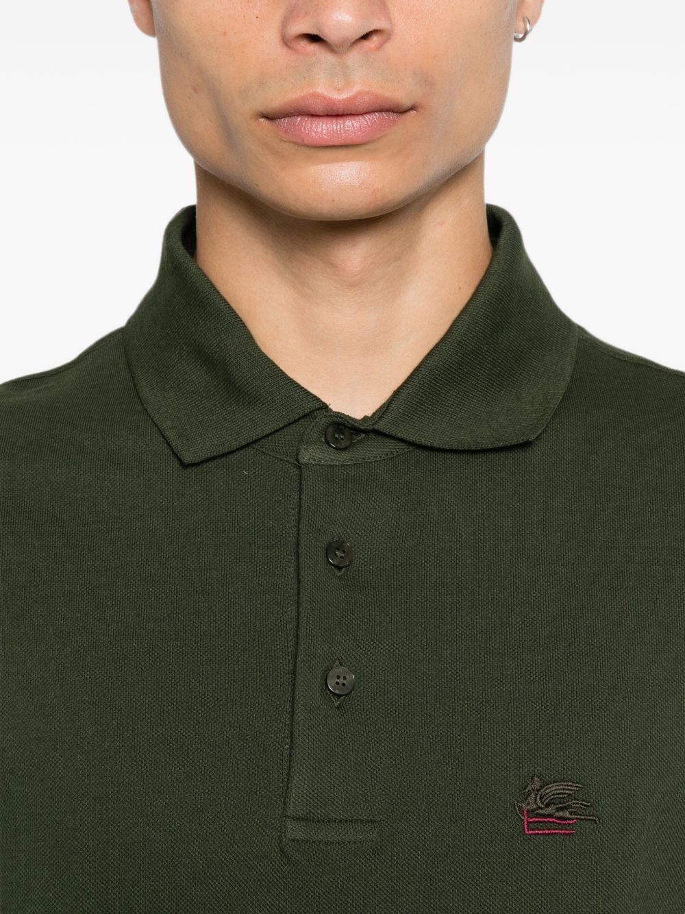 Etro Men Logo Cotton Polo Shirt ETRO