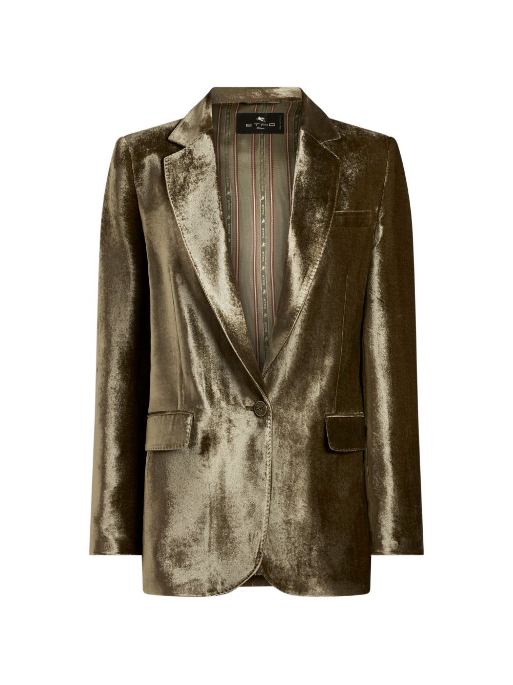 Etro Women Velvet Single-Breasted Blazer Jacket ETRO