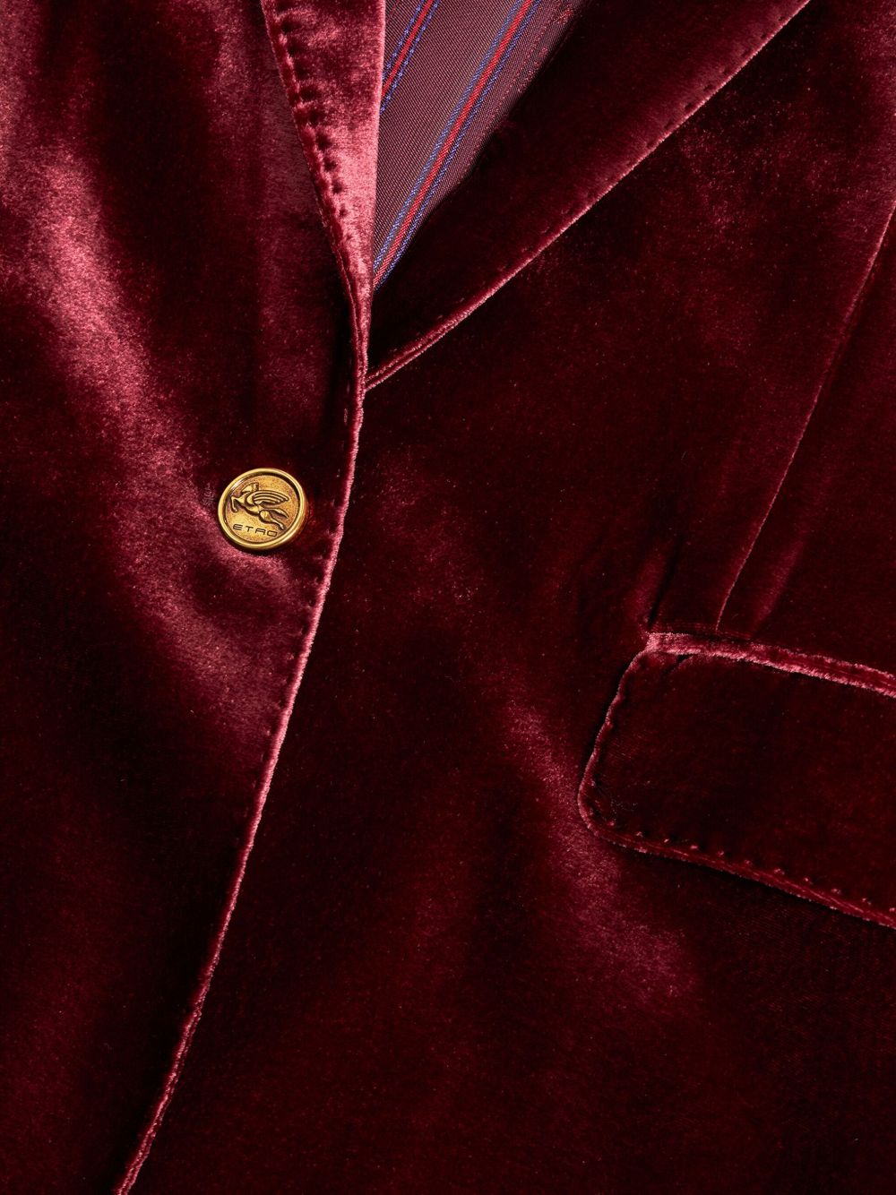 Etro Women Velvet Single-Breasted Blazer Jacket ETRO