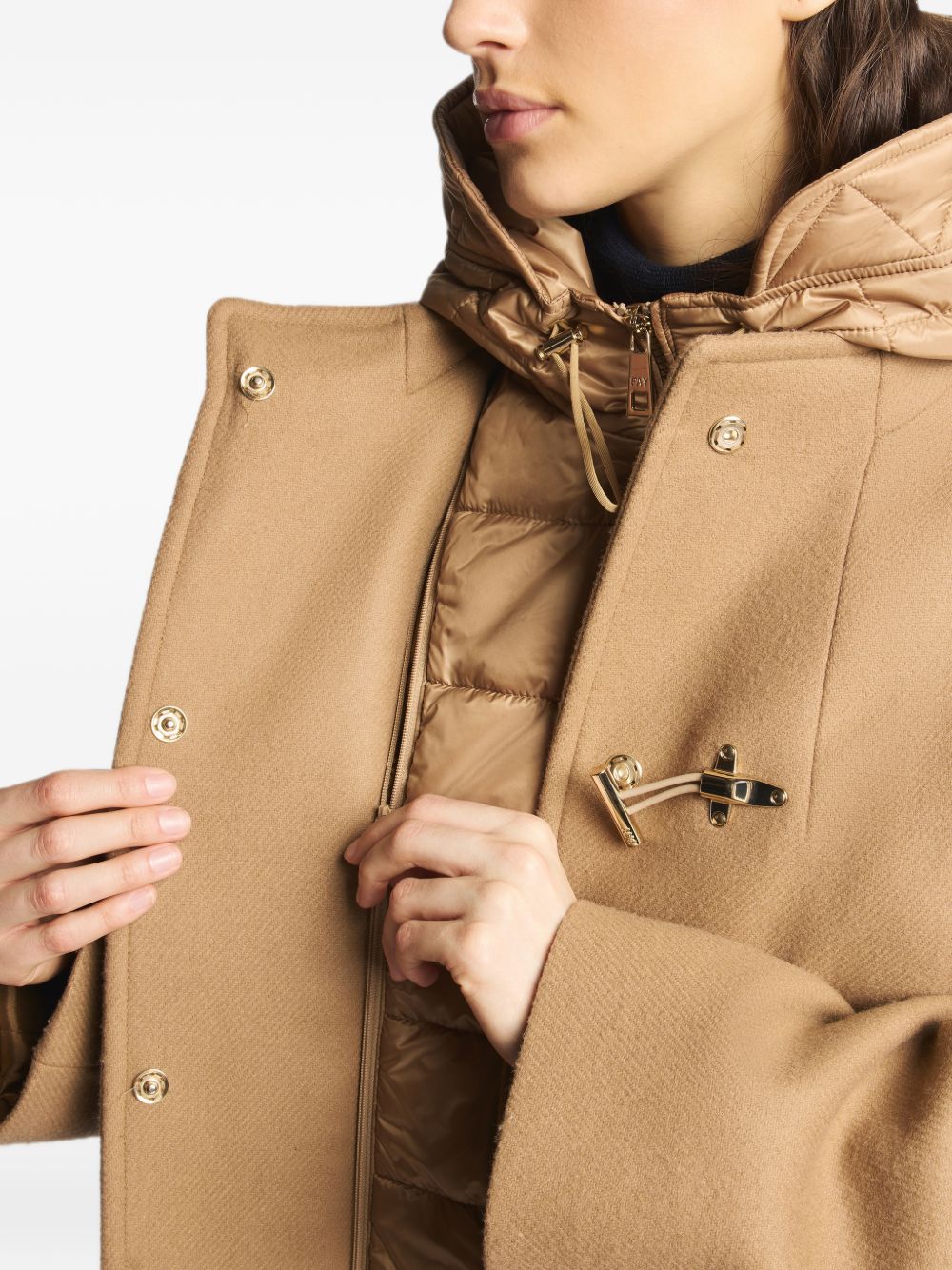 Fay Women Wool And Cashmere Long Coat FAY