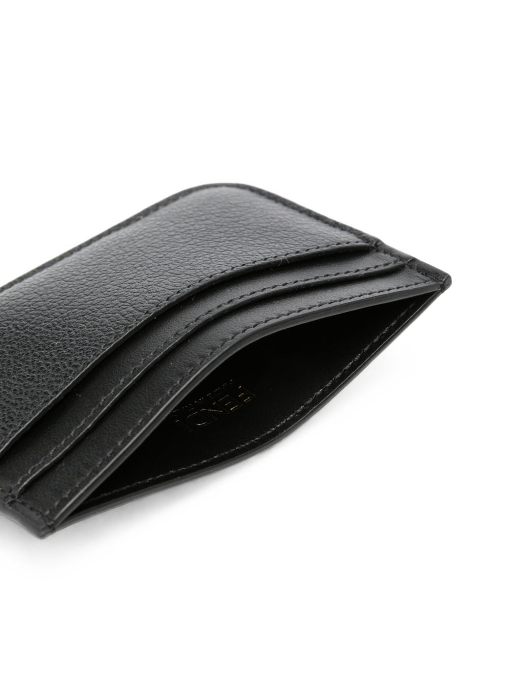 Fendi Women Ff Leather Card Case FENDI