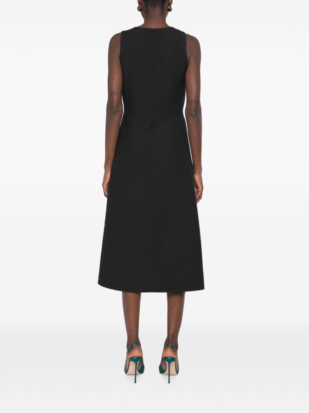 Fendi Women Wool And Silk Blend Midi Dress FENDI