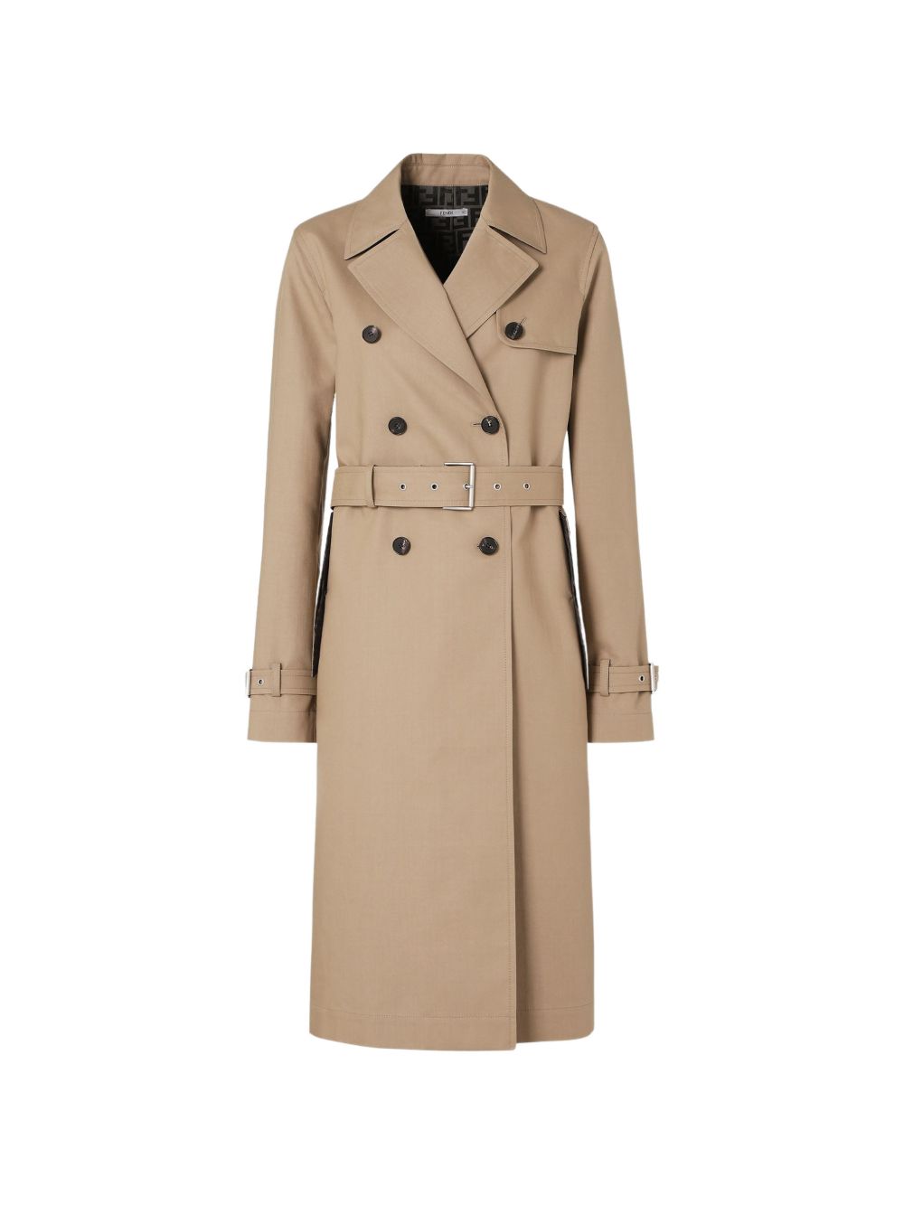 Fendi Women Cotton Blend Trench Coat FENDI