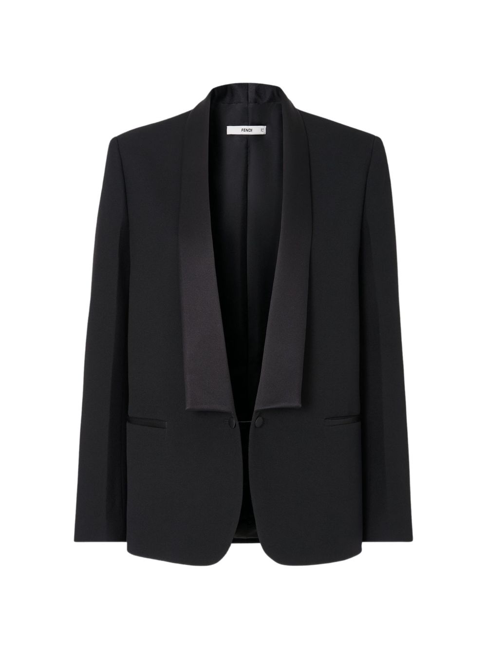 Fendi Women Wool Single-Breasted Blazer Jacket FENDI