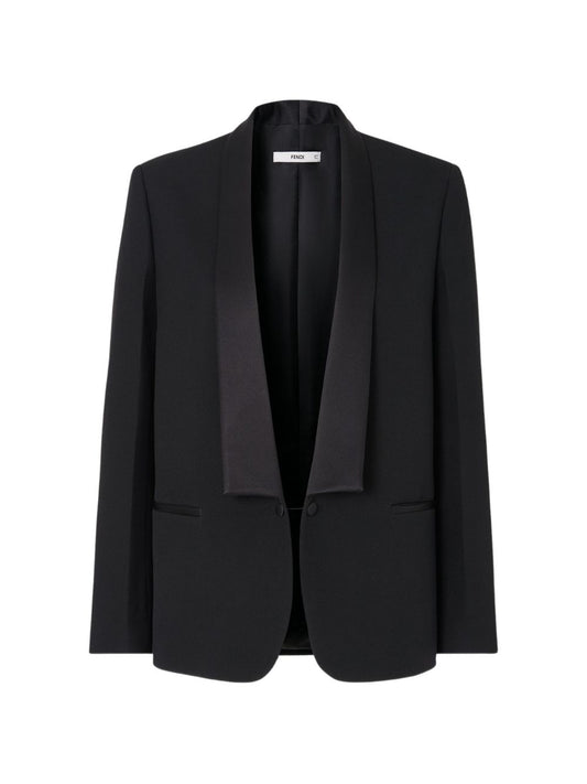 Fendi Women Wool Single-Breasted Blazer Jacket FENDI