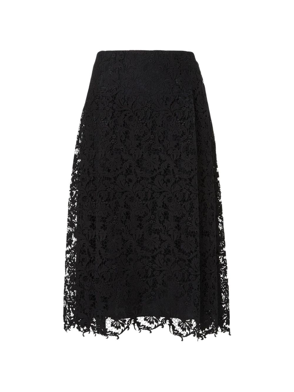 Fendi Women Macramé Lace Midi Skirt FENDI
