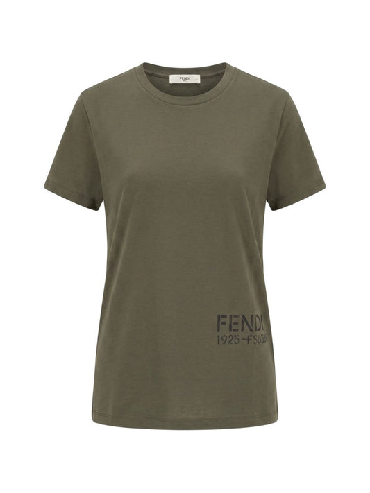Fendi Women Logo Cotton T-Shirt FENDI