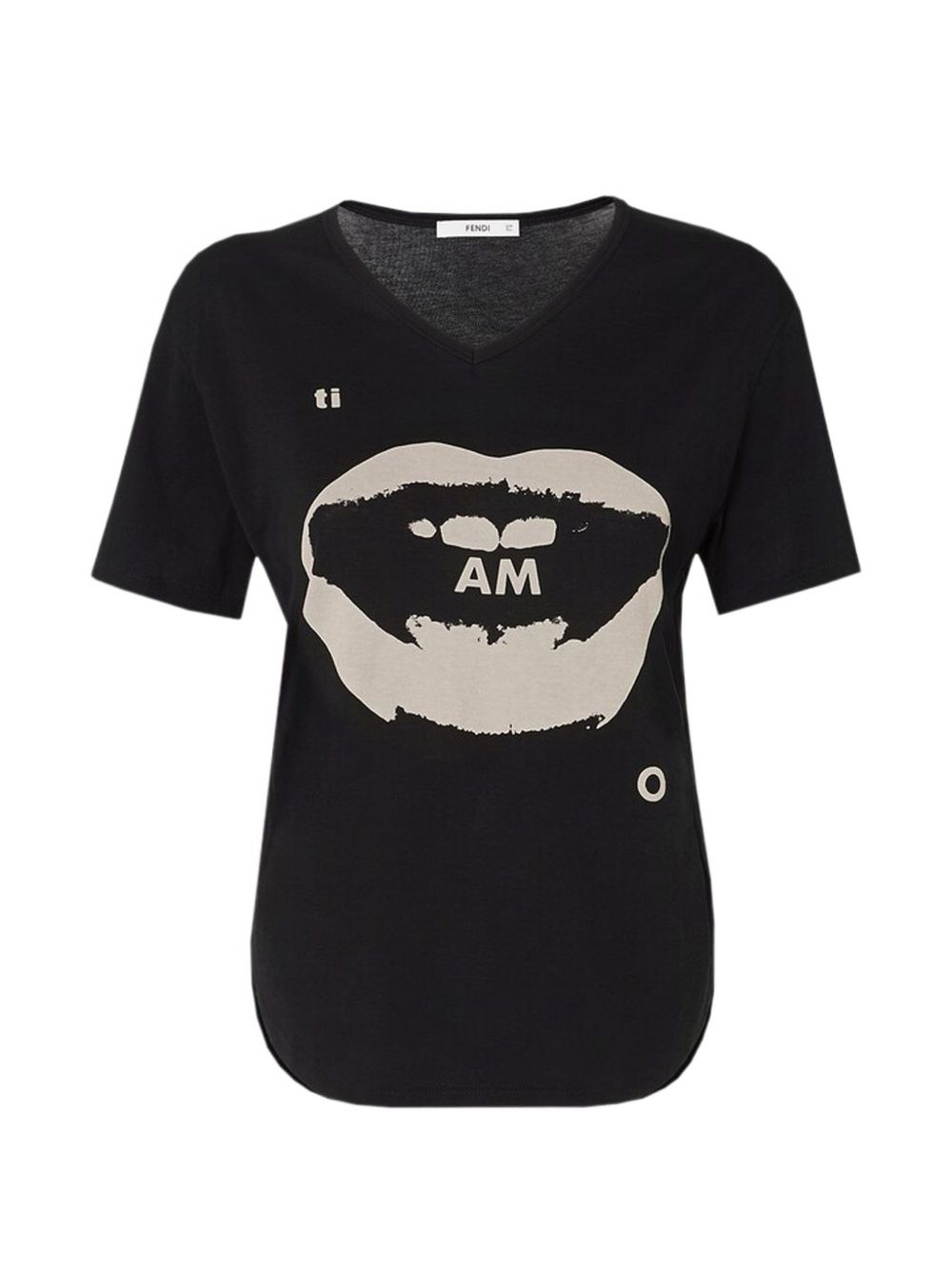 Fendi Women Ti Amo Print Cotton T-Shirt FENDI