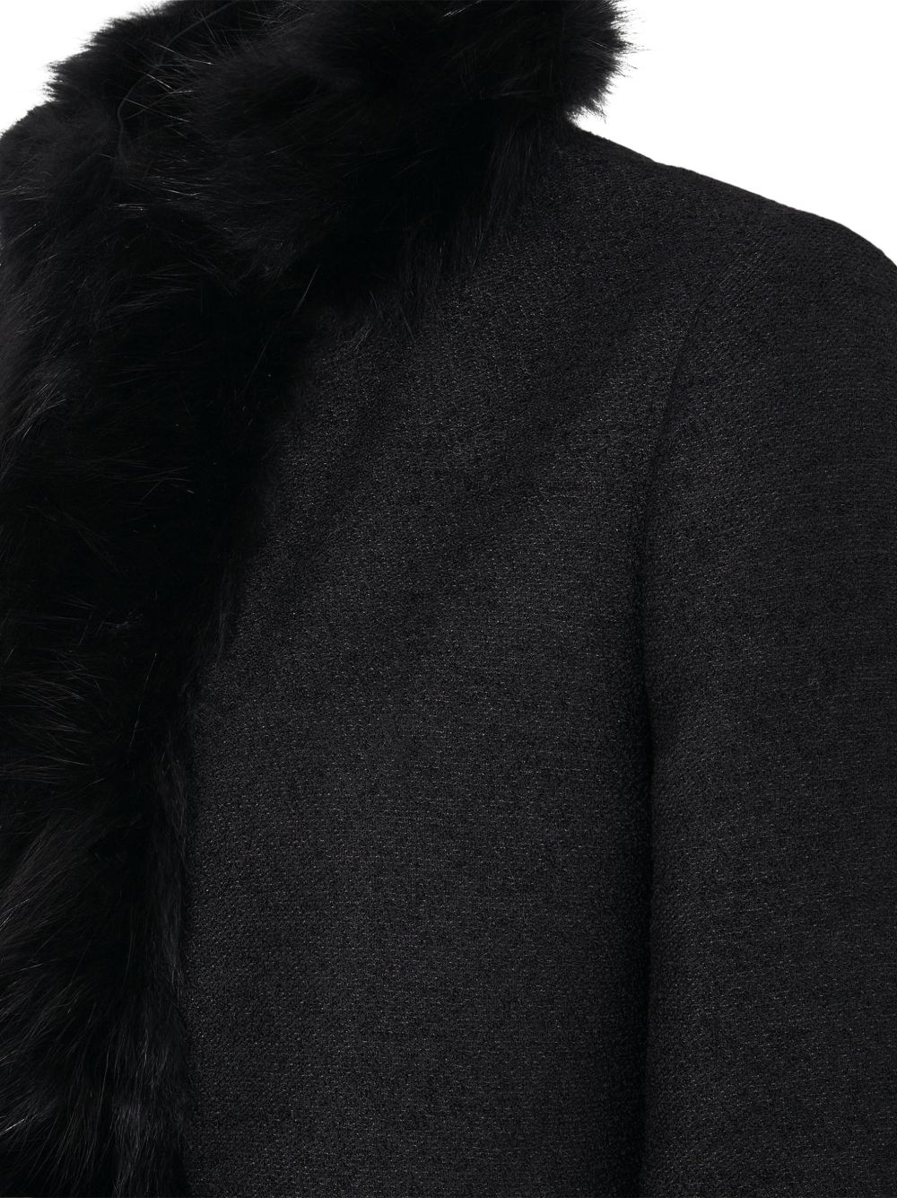 Fendi Women Shearling Trim Wool Jacket FENDI