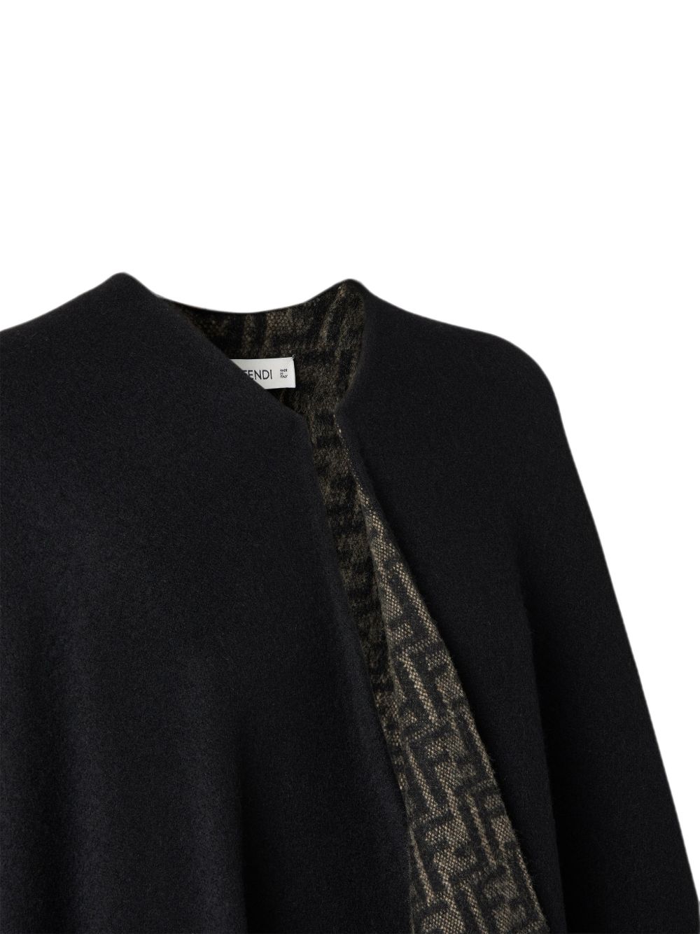 Fendi Women Ff Wool And Cahsmere Poncho FENDI