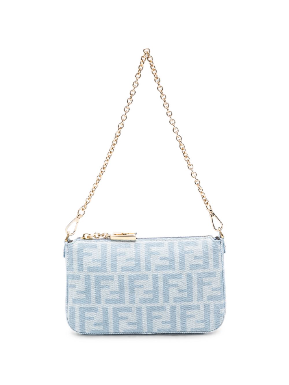 Fendi Women Baguette Denim Pouch FENDI