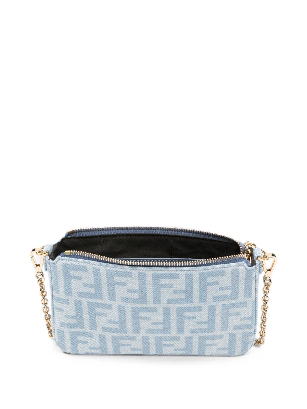 Fendi Women Baguette Denim Pouch FENDI