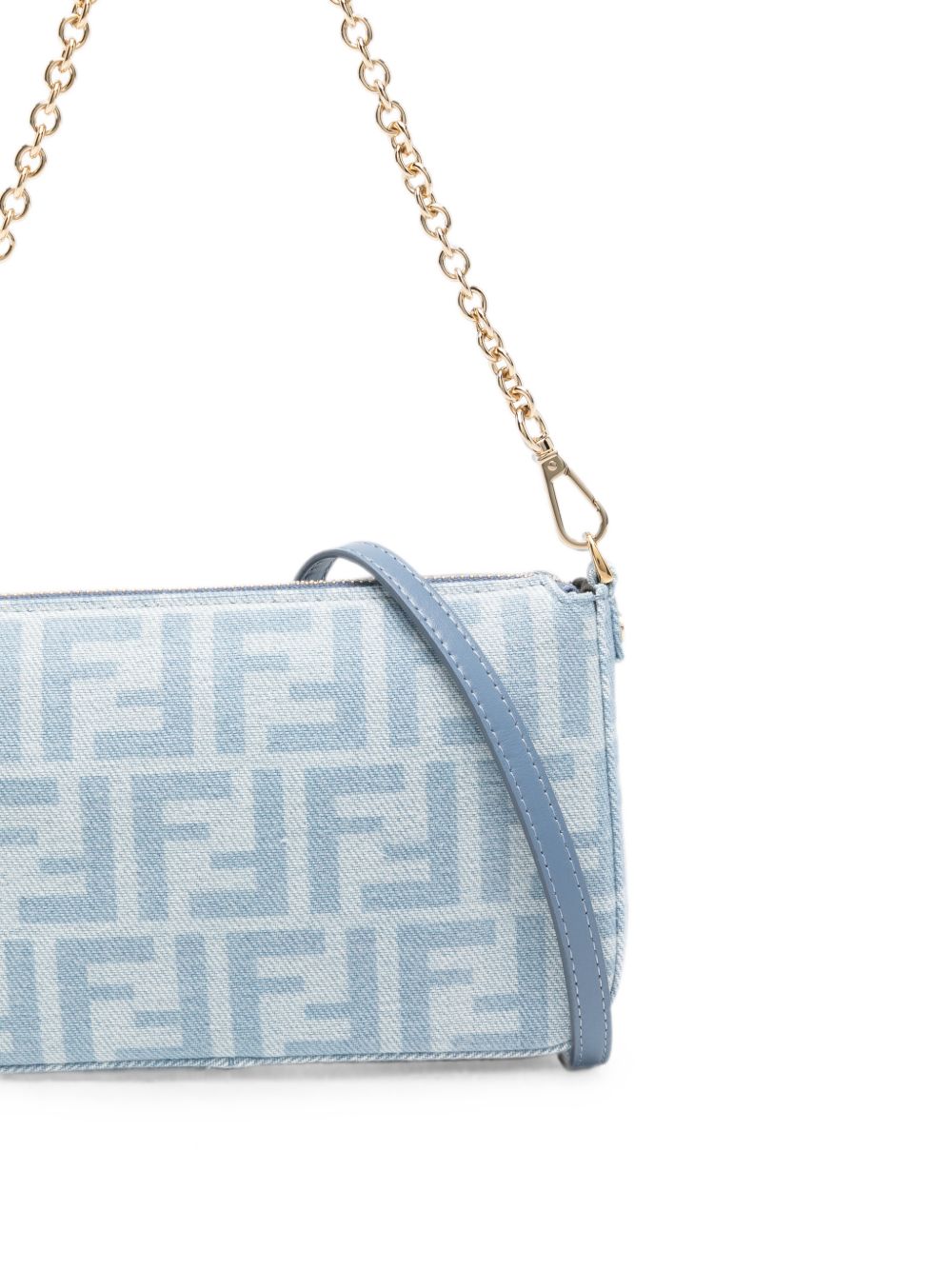 Fendi Women Baguette Denim Pouch FENDI