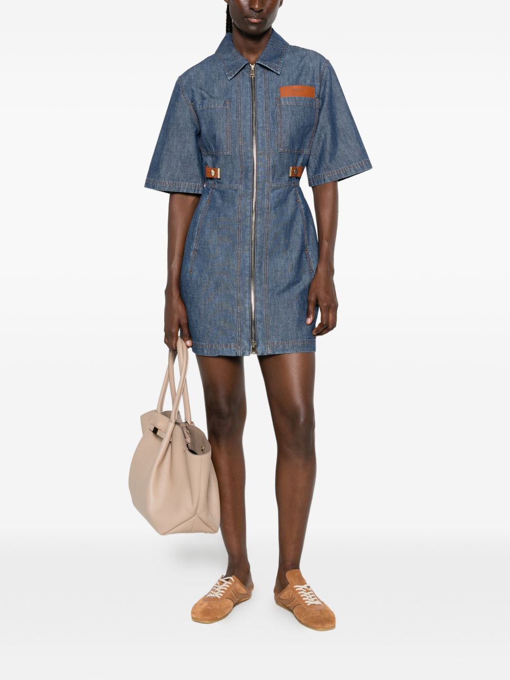 Fendi Women Denim Short Dress FENDI