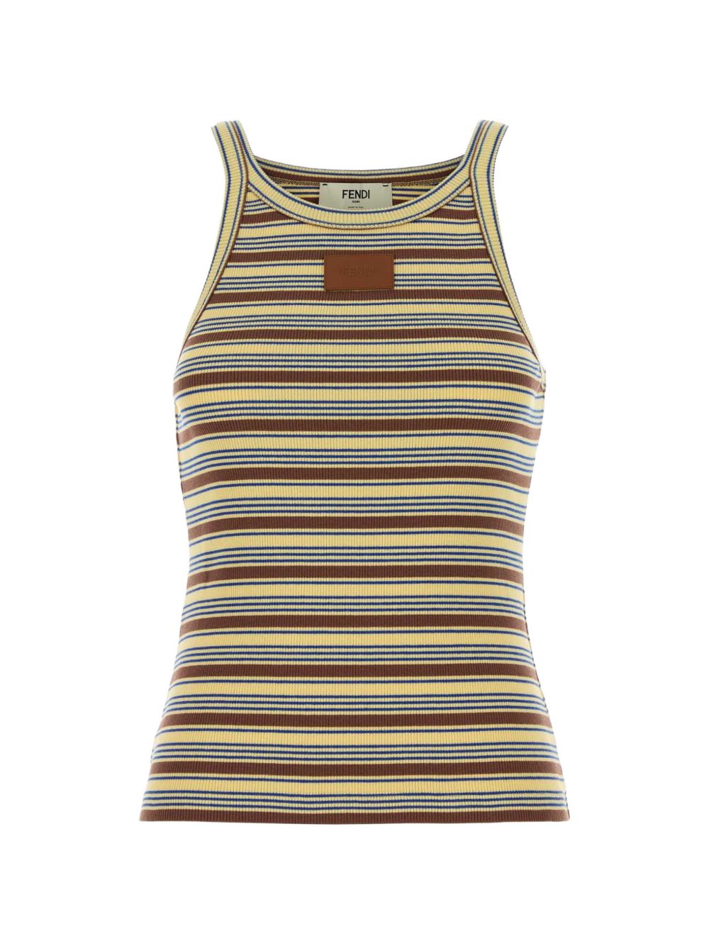Fendi Women Striped Cotton Tank Top FENDI