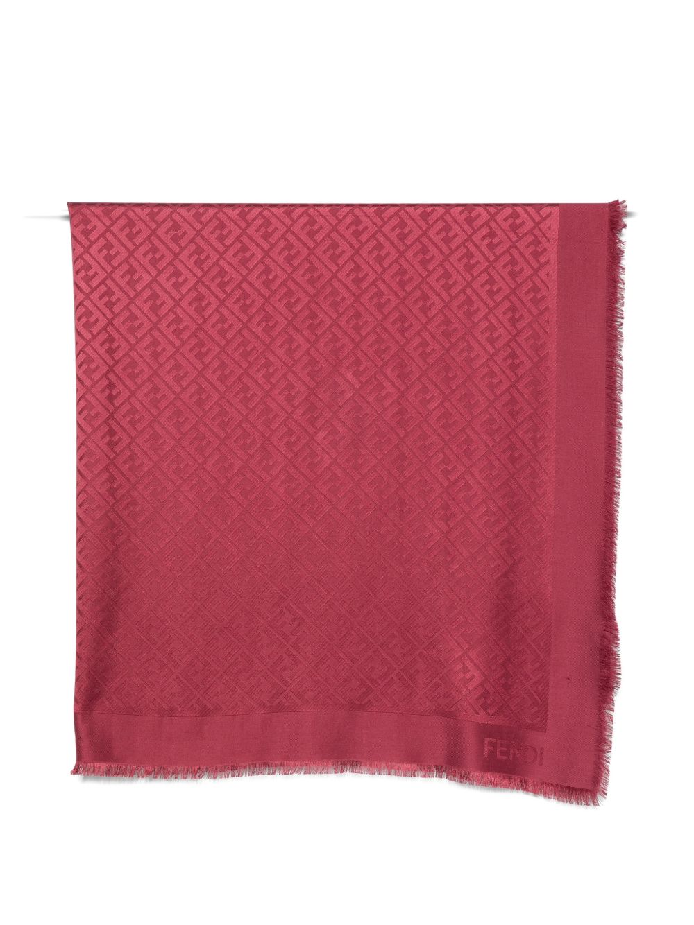 Fendi Women Ff Wool And Silk Shawl FENDI