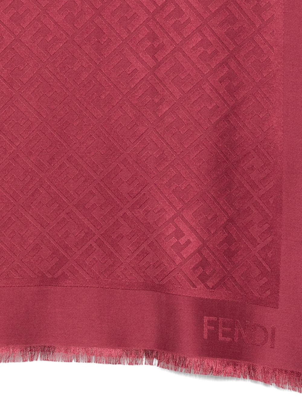 Fendi Women Ff Wool And Silk Shawl FENDI
