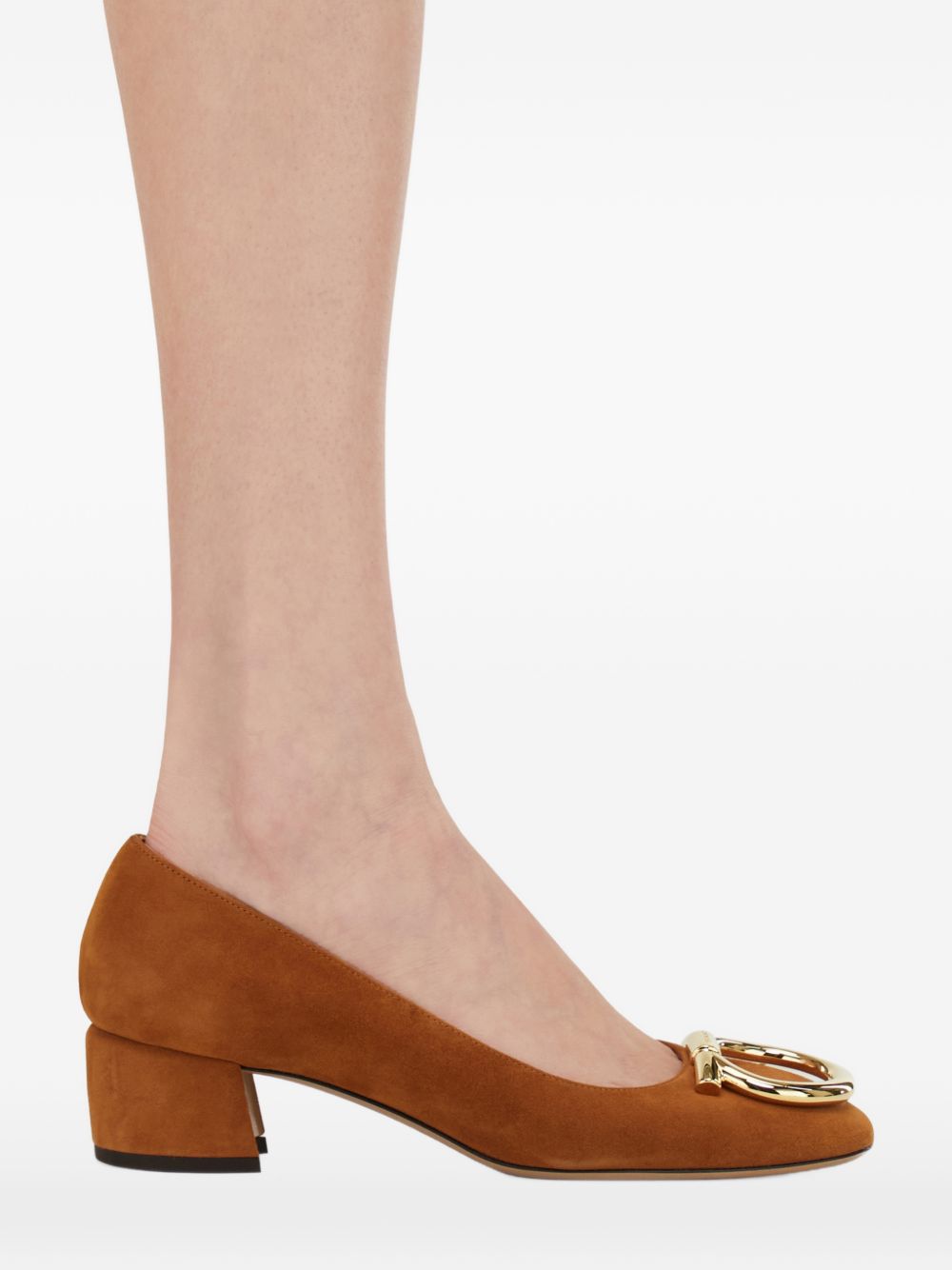 Ferragamo Women Suede Leather Pumps FERRAGAMO