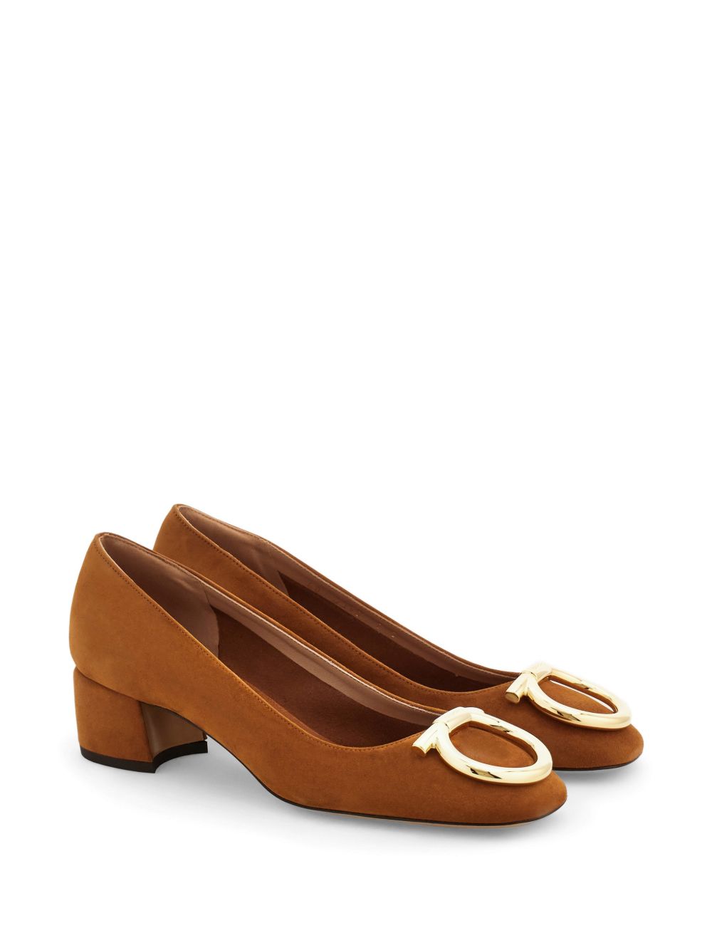 Ferragamo Women Suede Leather Pumps FERRAGAMO