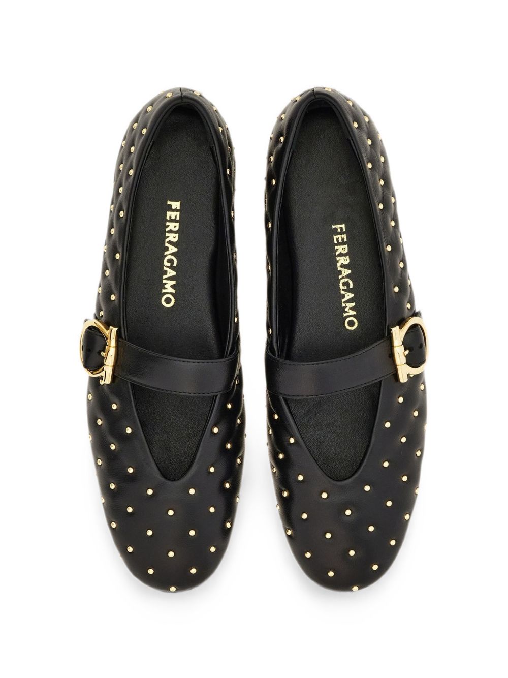 Ferragamo Women Leather Quilted Ballet Flats