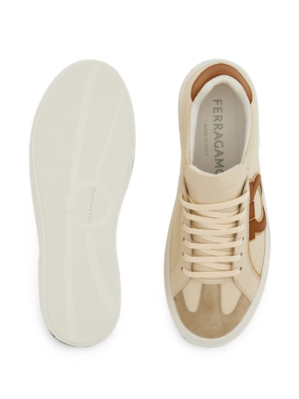 Ferragamo Men Leather Sneakers FERRAGAMO