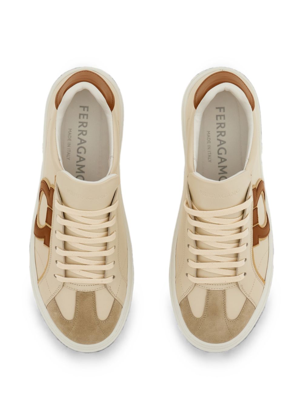 Ferragamo Men Leather Sneakers FERRAGAMO