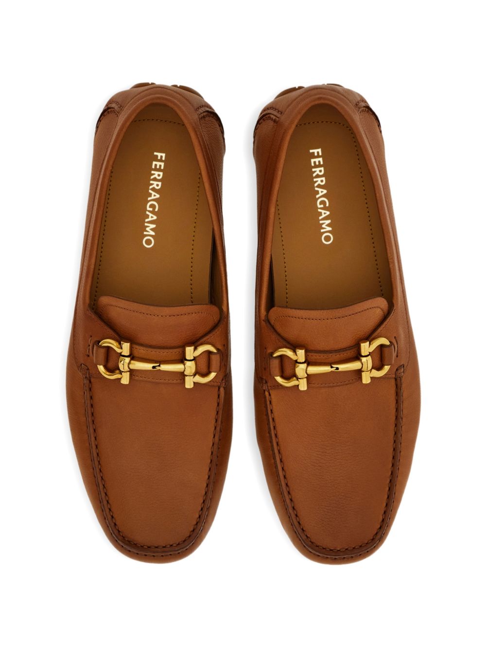 Ferragamo Men Leather Driver Shoes FERRAGAMO