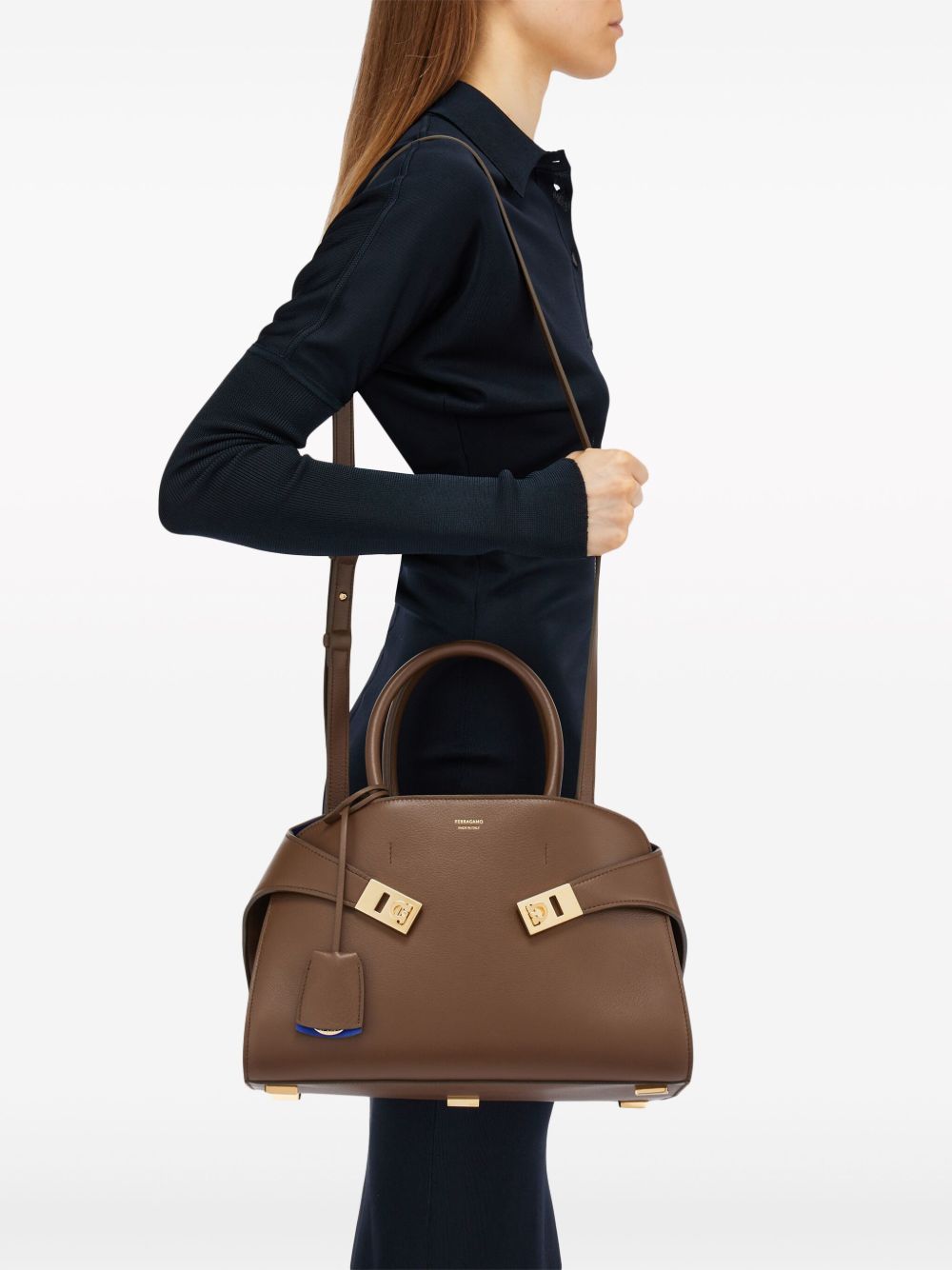 Ferragamo Women Hug Small Leather Handbag FERRAGAMO
