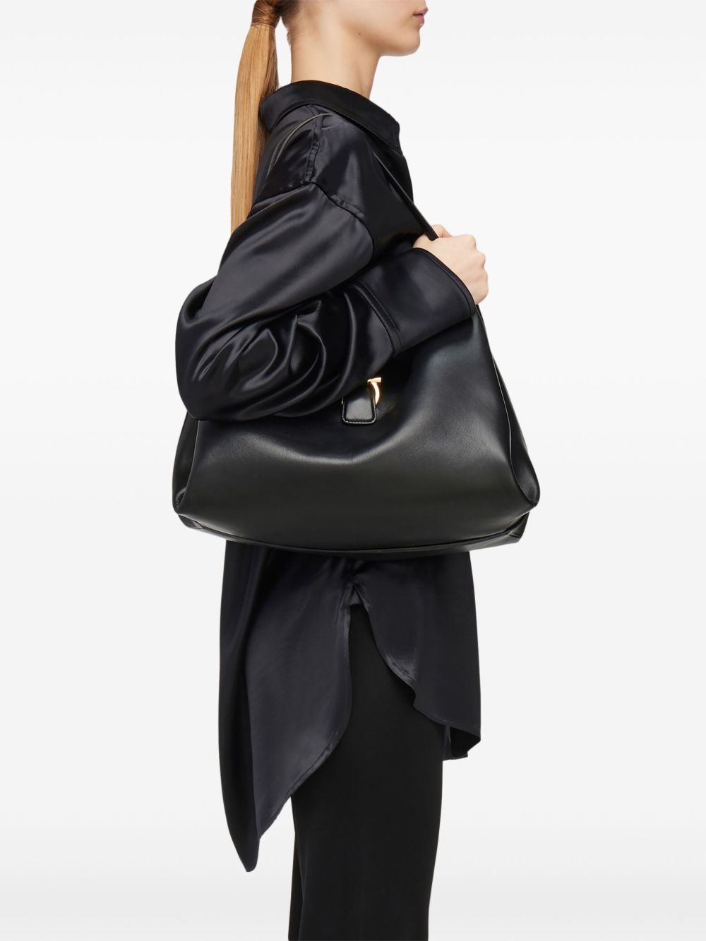 Ferragamo Women Gancini Leather Tote Bag FERRAGAMO
