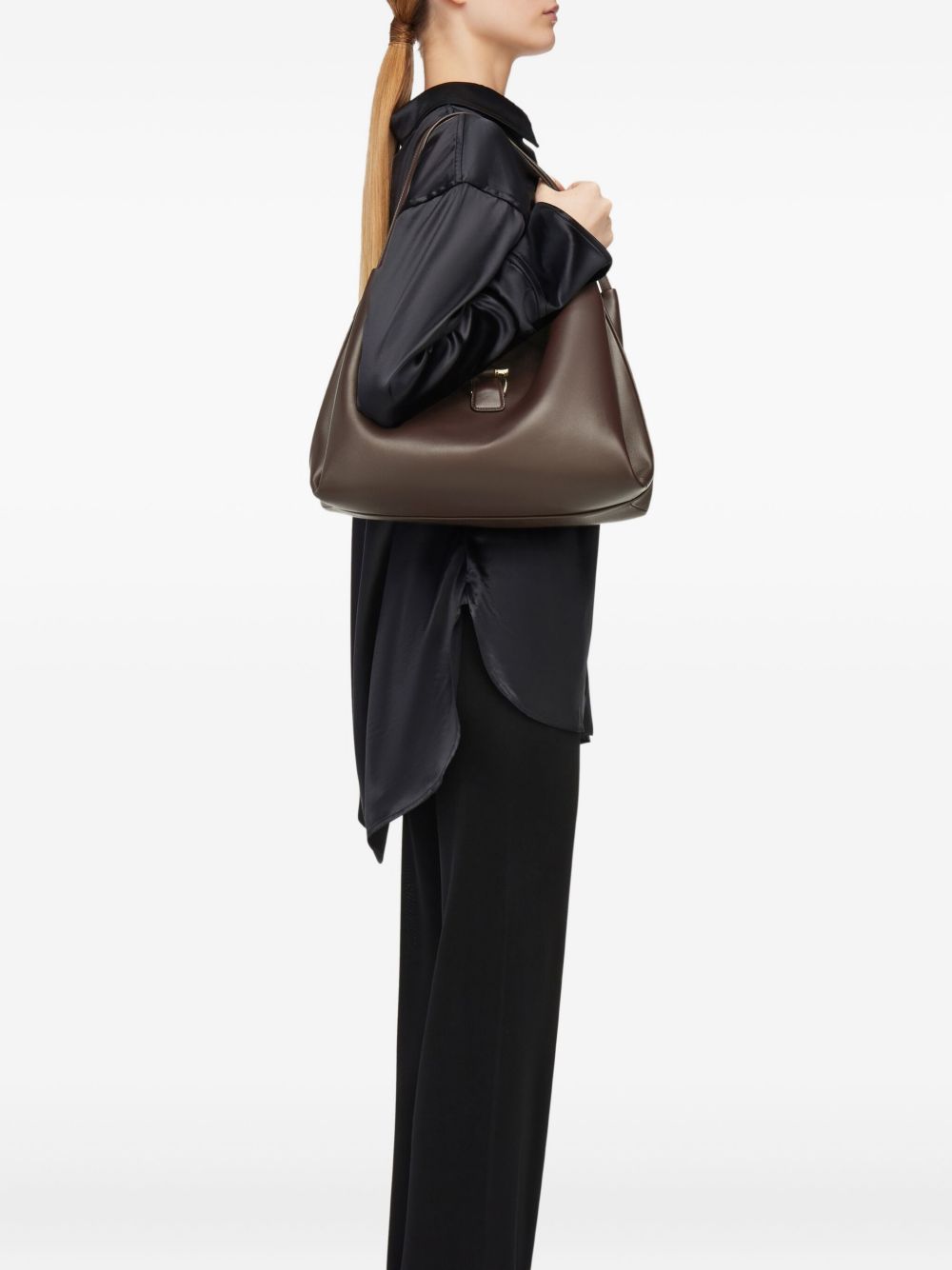 Ferragamo Women Gancini Leather Tote Bag FERRAGAMO