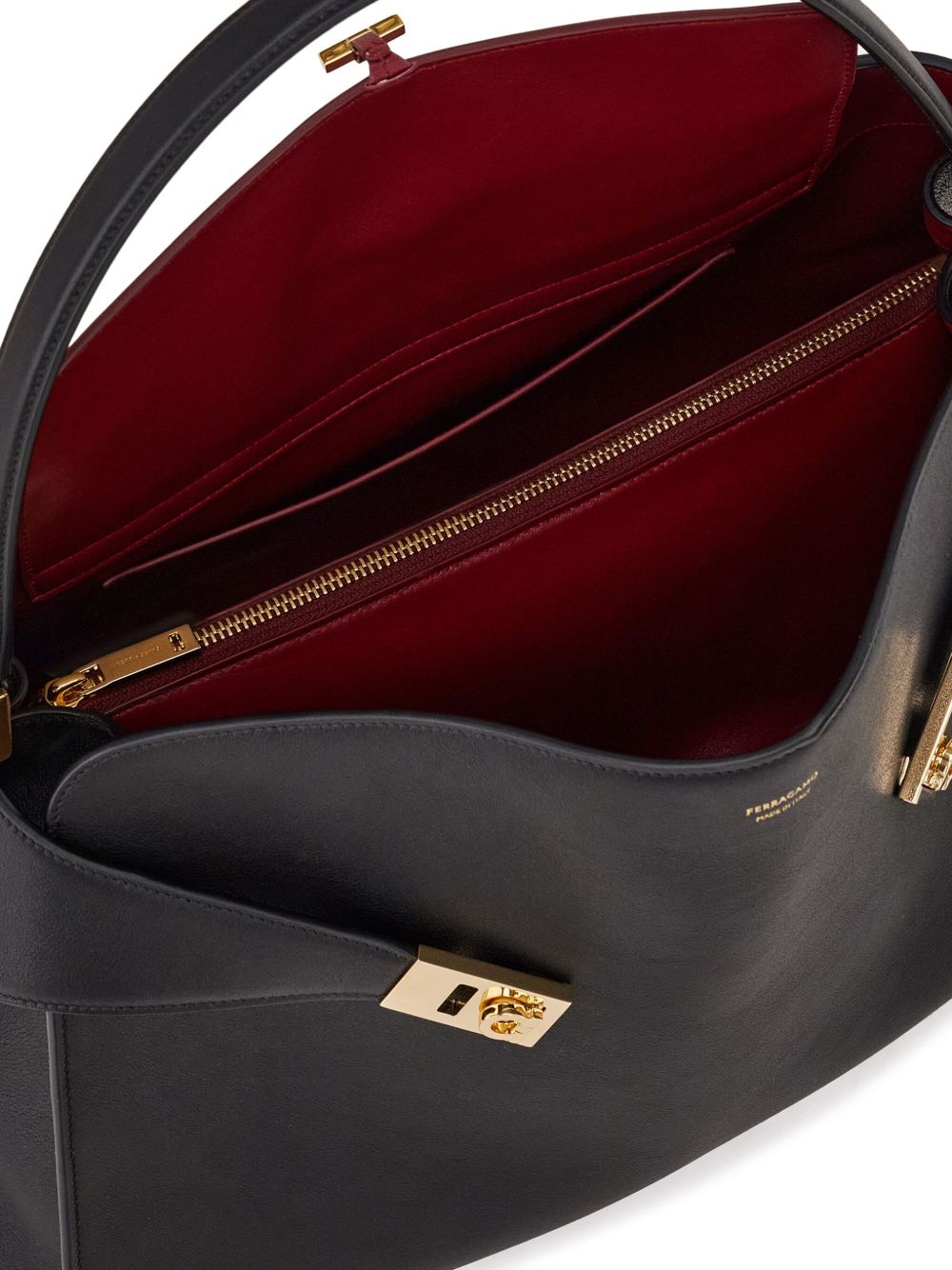 Ferragamo Women Hug Medium Leather Shoulder Bag FERRAGAMO
