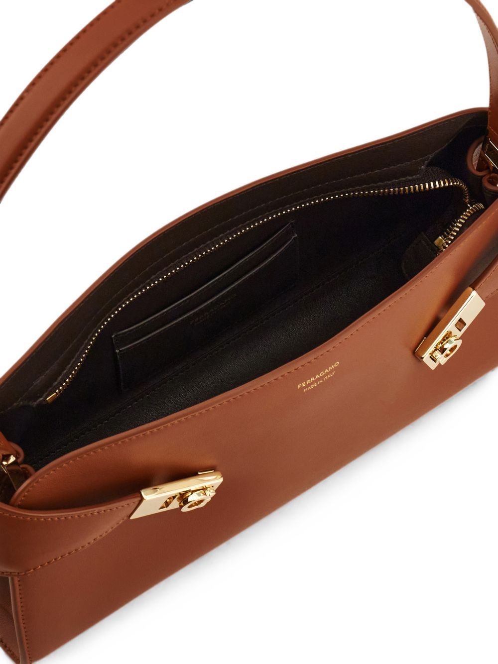 Ferragamo Women Hug E/W Leather Shoulder Bag FERRAGAMO