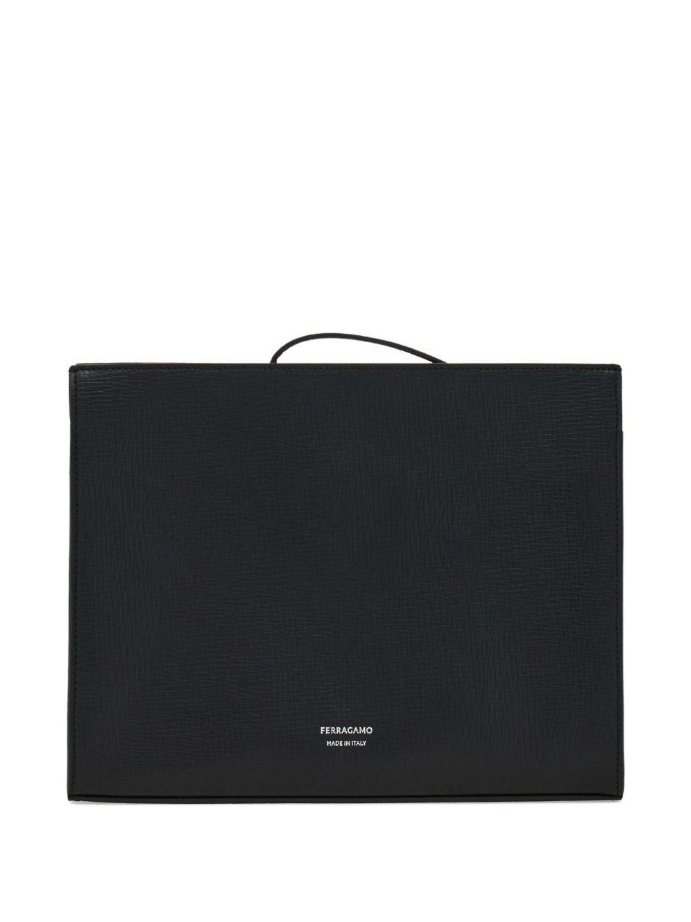 Ferragamo Men Gancini Leather Pouch