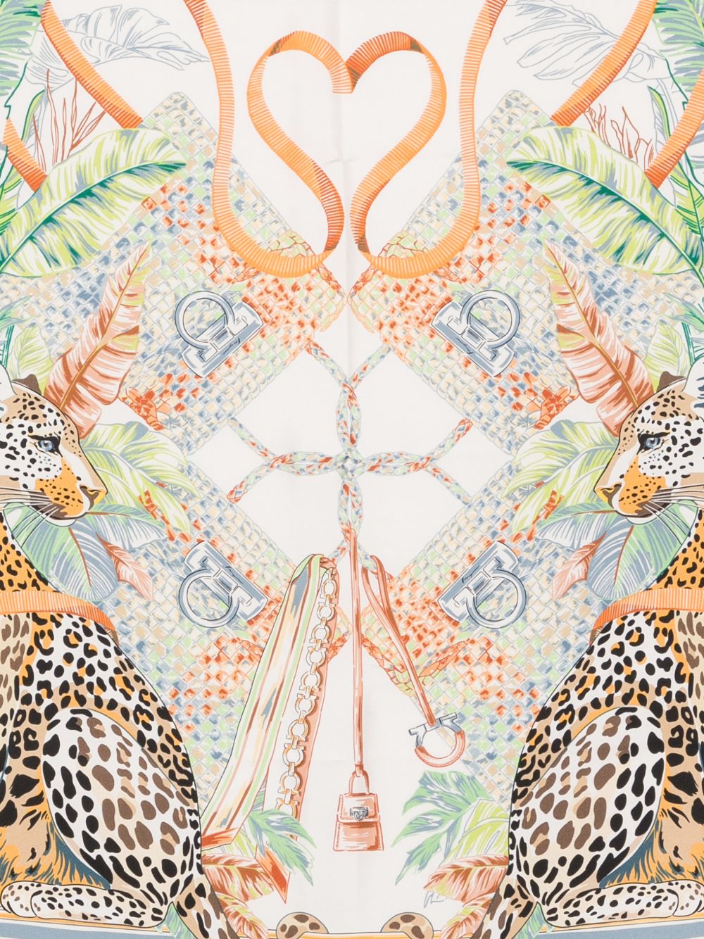 Ferragamo Women Printed Silk Foulard FERRAGAMO