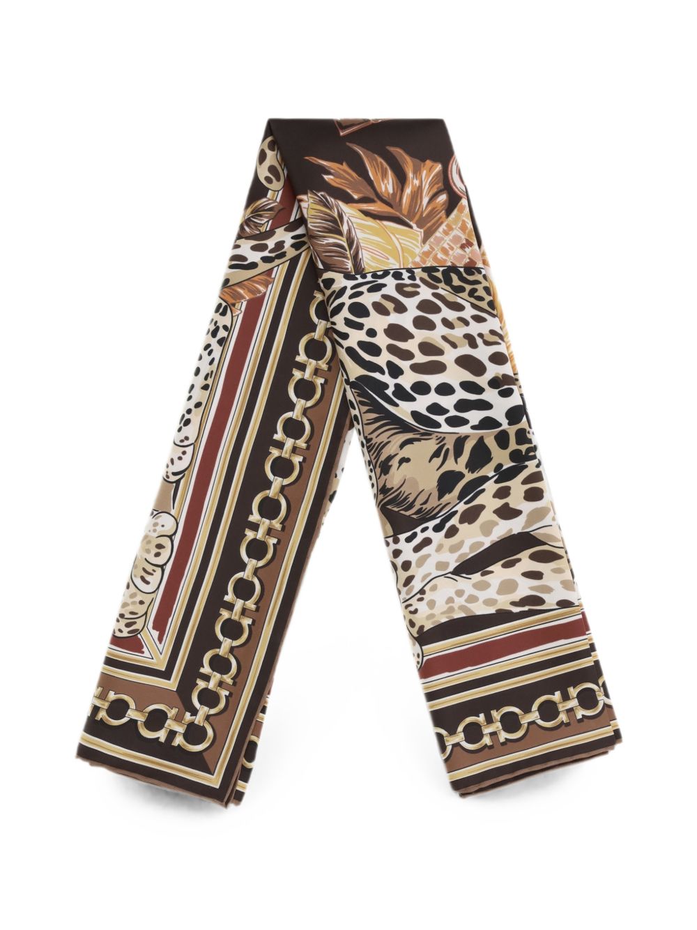 Ferragamo Women Printed Silk Foulard FERRAGAMO