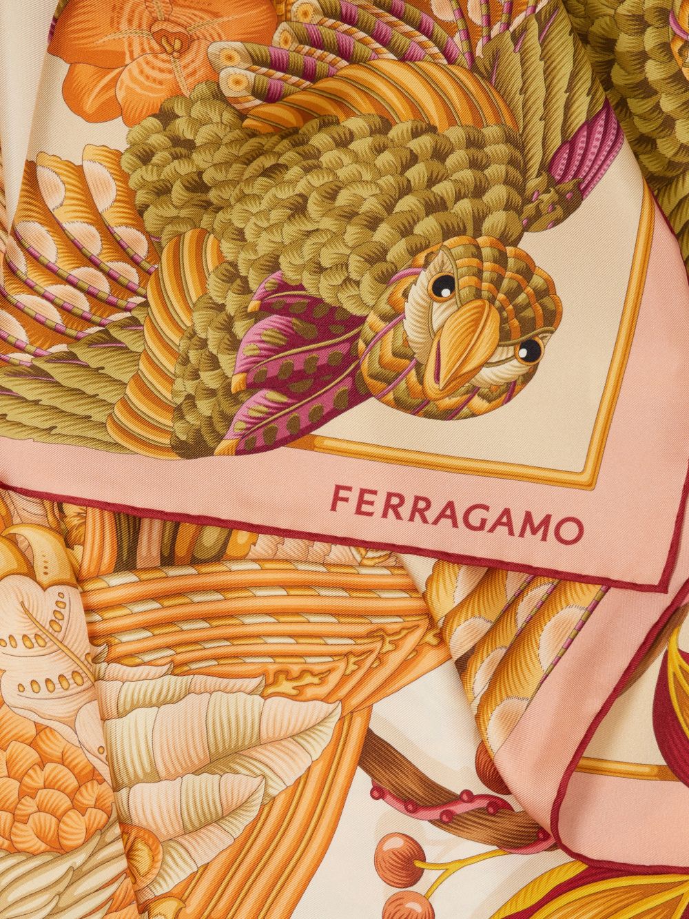 Ferragamo Women Printed Silk Foulard FERRAGAMO