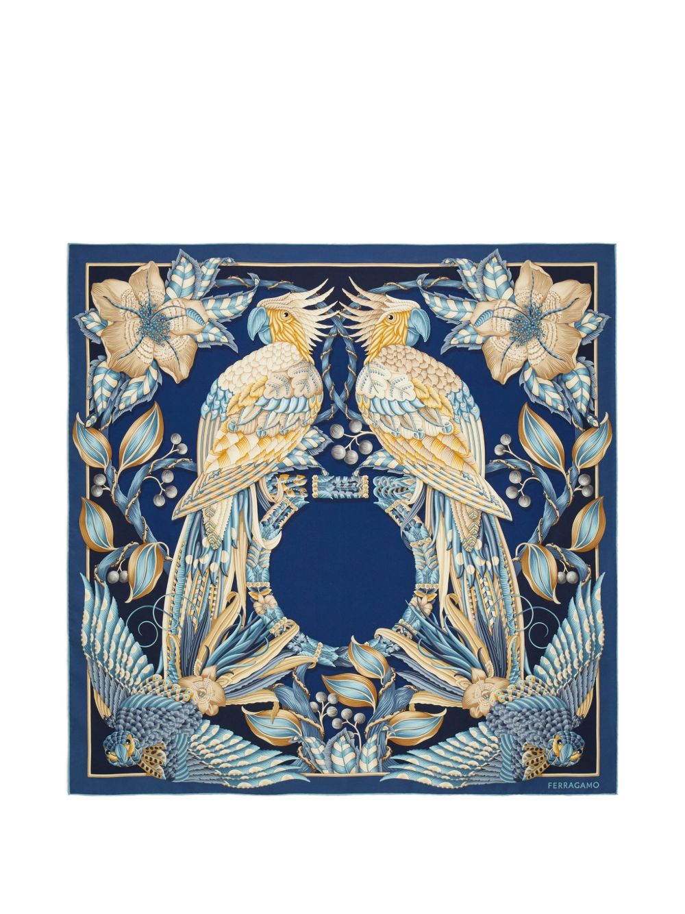 Ferragamo Women Printed Silk Foulard FERRAGAMO