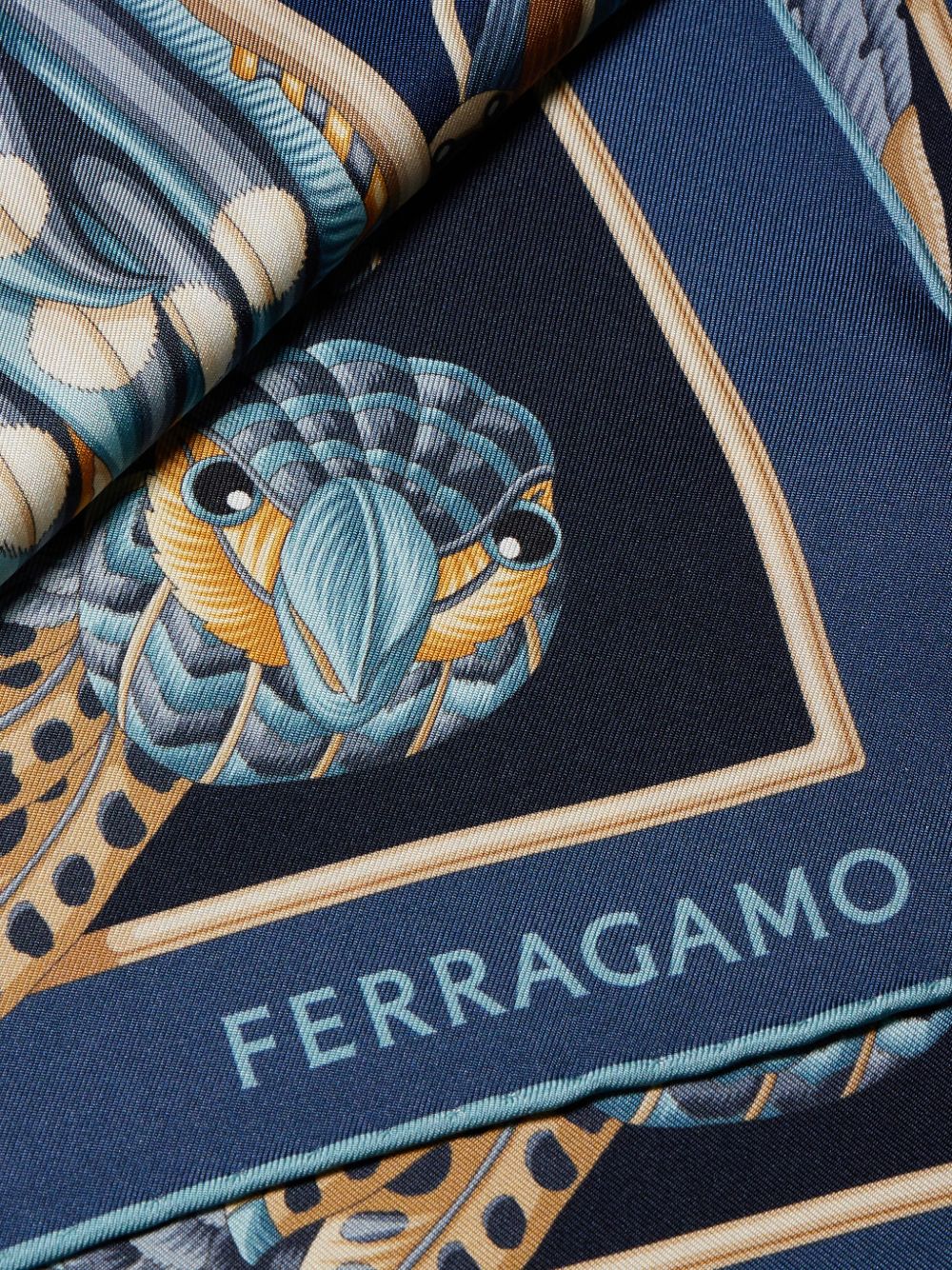 Ferragamo Women Printed Silk Foulard FERRAGAMO