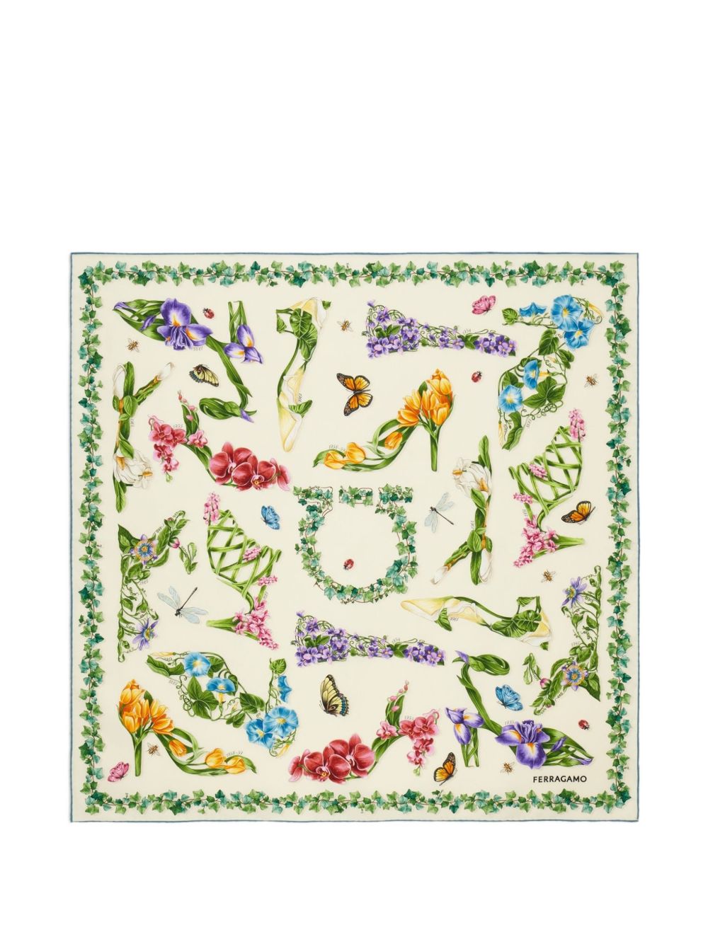 Ferragamo Women Printed Silk Foulard FERRAGAMO