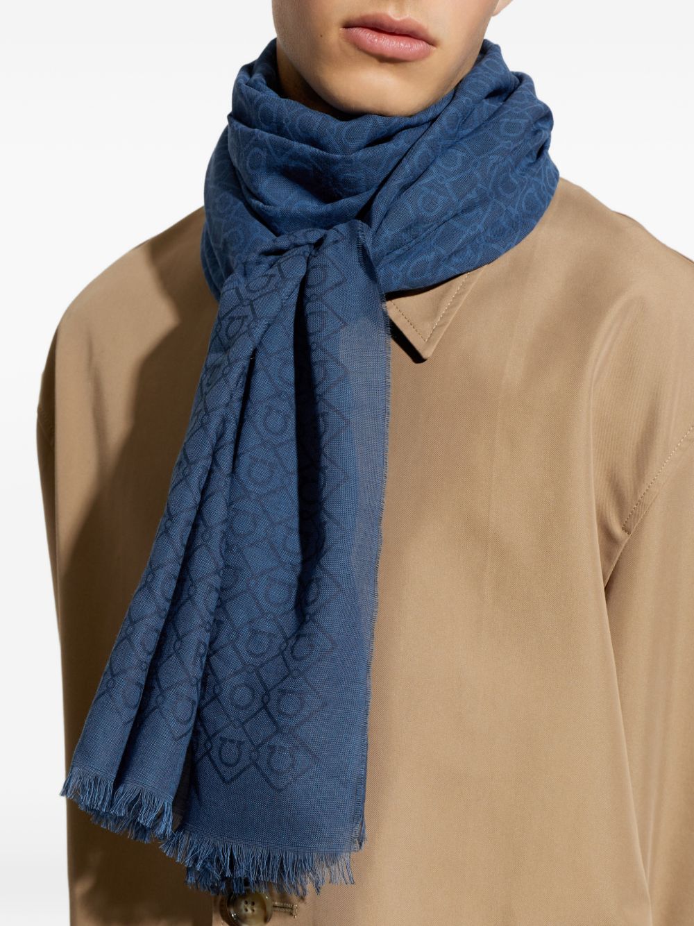 Ferragamo Men Wool Scarf FERRAGAMO