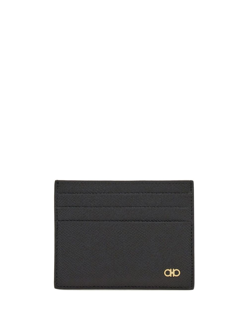 Ferragamo Men Micro Gancio Leather Card Case FERRAGAMO
