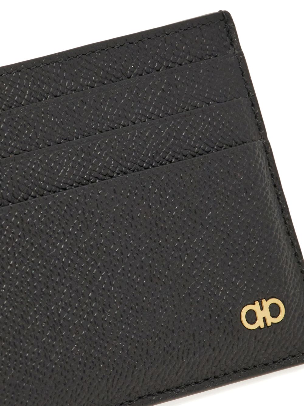 Ferragamo Men Micro Gancio Leather Card Case FERRAGAMO