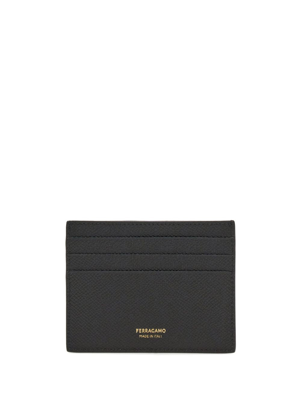 Ferragamo Men Micro Gancio Leather Card Case FERRAGAMO