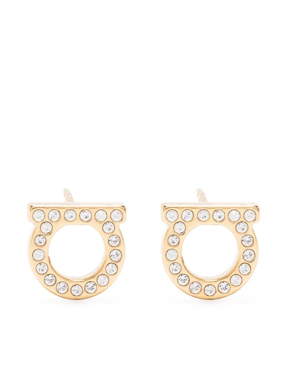 Ferragamo Women Gancini Crystal Earrings