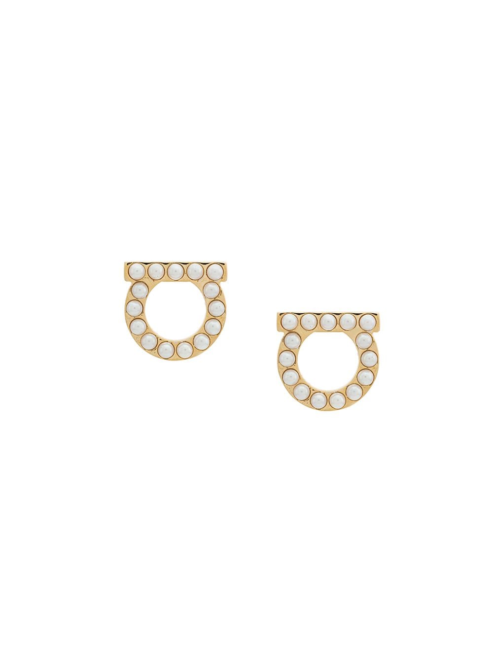 Ferragamo Women Gancini Pearls Earrings FERRAGAMO