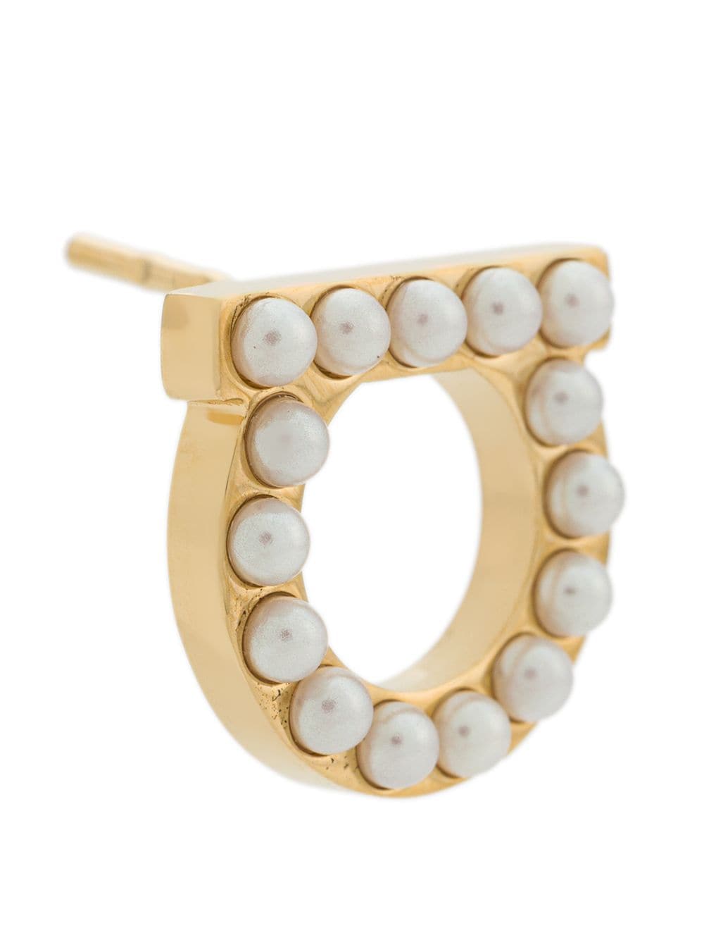 Ferragamo Women Gancini Pearls Earrings FERRAGAMO