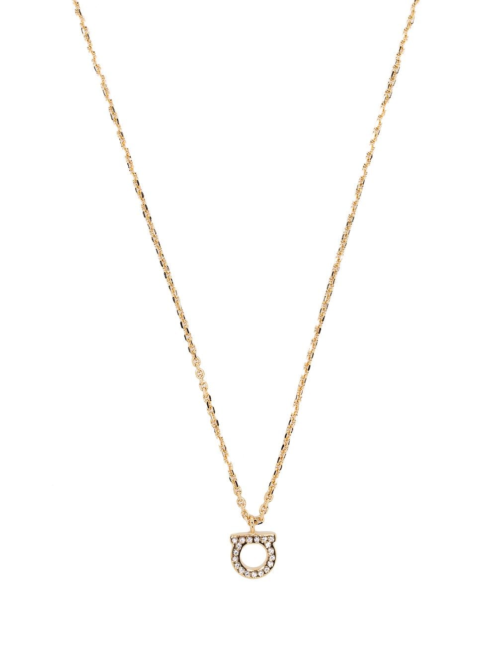 Ferragamo Women Gancini Crystal Necklace FERRAGAMO