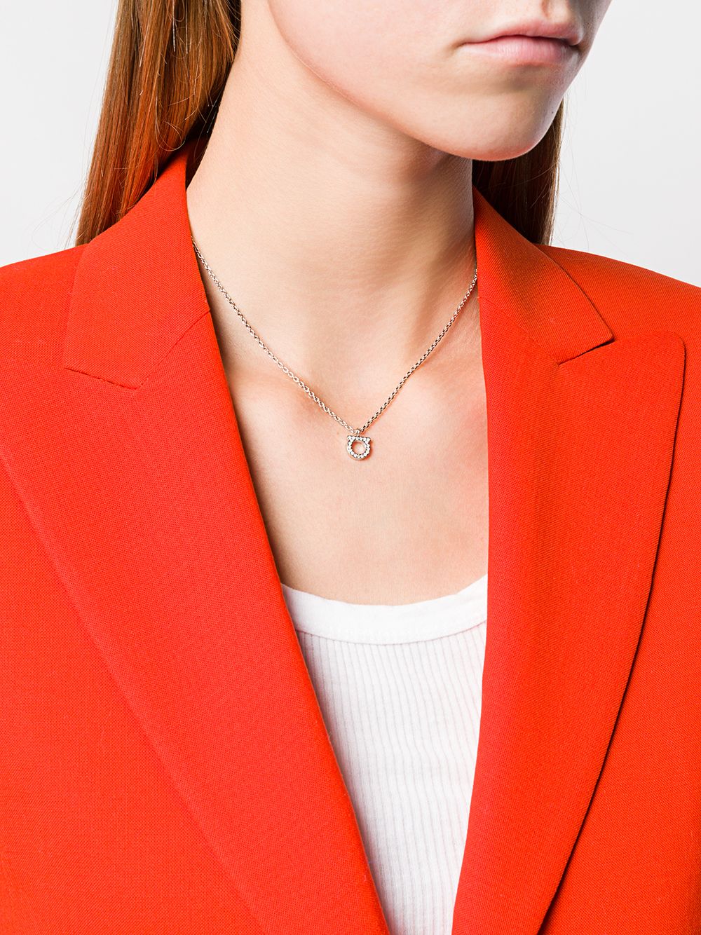 Ferragamo Women Gancini Crystal Necklace