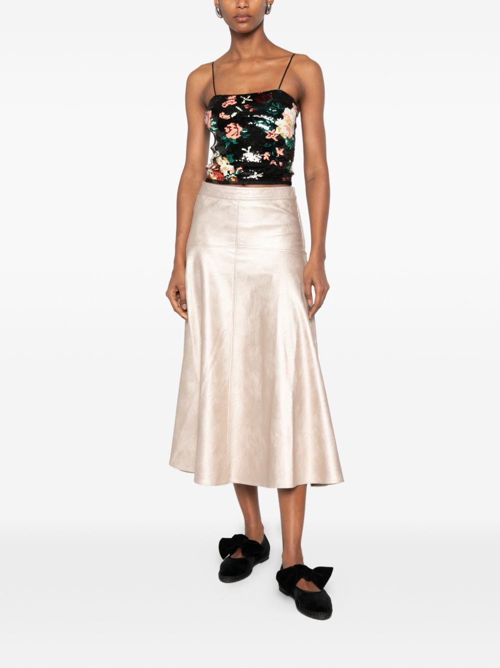 Forte Forte Women Eco Leather Midi Skirt FORTE FORTE